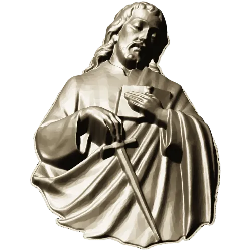 3D модель барельефа Святого апостола Павла (STL) для ЧПУ