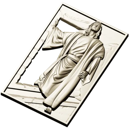 Иисус Воскресший - 3D модель STL для ЧПУ