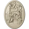Annunciation Oval Medallion STL for CNC Relief