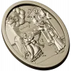 Annunciation Oval Medallion STL for CNC Relief
