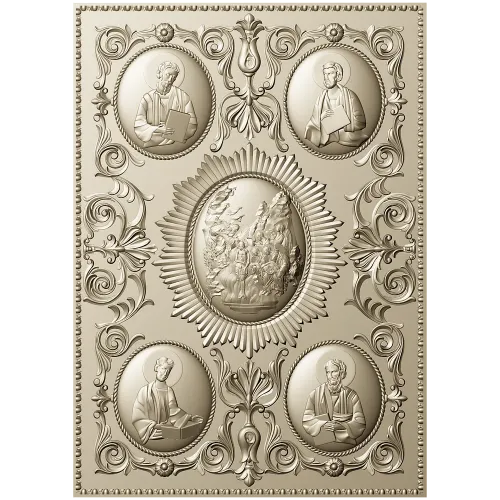 Orthodox Icon Relief Panel STL for CNC