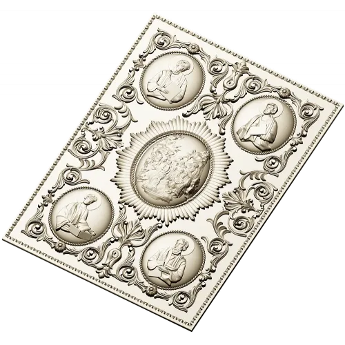 Orthodox Icon Relief Panel STL for CNC