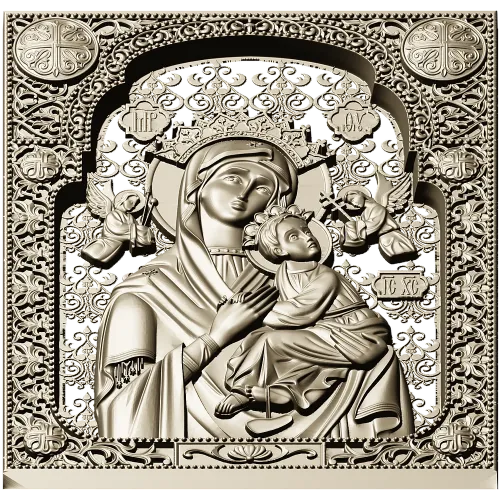 Our Lady of Perpetual Help - STL 3D Icon for CNC