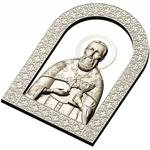 Saint John of Kronstadt - high-relief STL icon for CNC