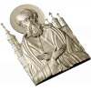Икона Иосифа Волоцкого - 3D модель (STL) для ЧПУ