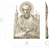 Икона Иосифа Волоцкого - 3D модель (STL) для ЧПУ