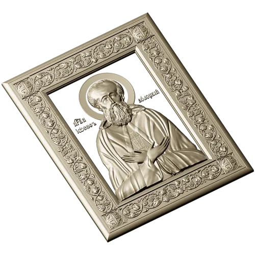 Икона преподобного Иосифа Волоцкого - 3D модель STL для ЧПУ