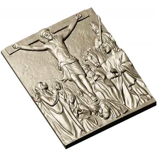 Crucifixion bas-relief STL for CNC milling
