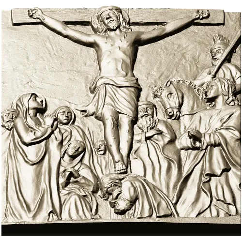 Crucifixion bas-relief STL for CNC milling