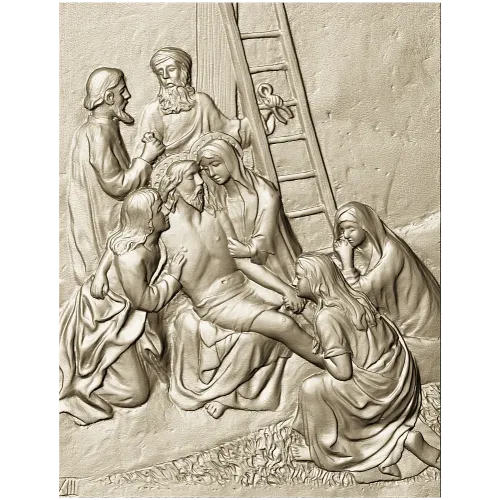 Descent from the Cross - relief panel STL for CNC