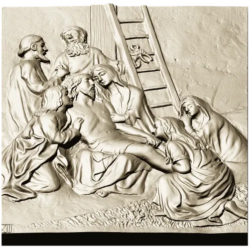 Descent from the Cross - relief panel STL for CNC