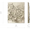 Christ carrying the cross relief - STL 3D model for CNC router