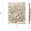 High-relief Crucifixion Panel - 3D STL model for CNC carving