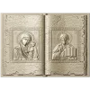 Open Gospel Book - Theotokos & Pantocrator STL 3D model