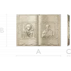 Open Gospel Book - Theotokos & Pantocrator STL 3D model