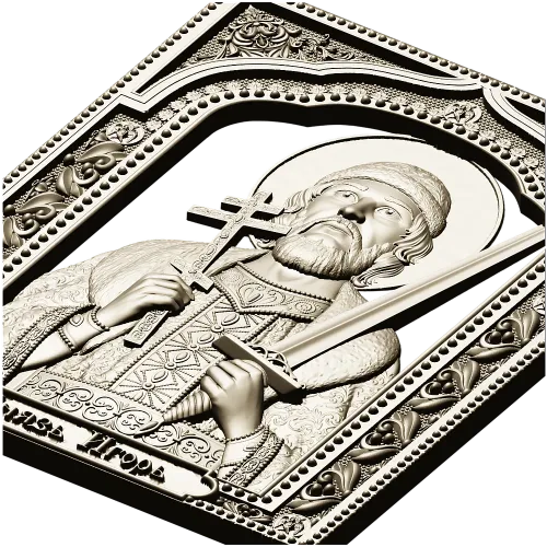 Икона "Князь Игорь" - 3D модель .stl для ЧПУ