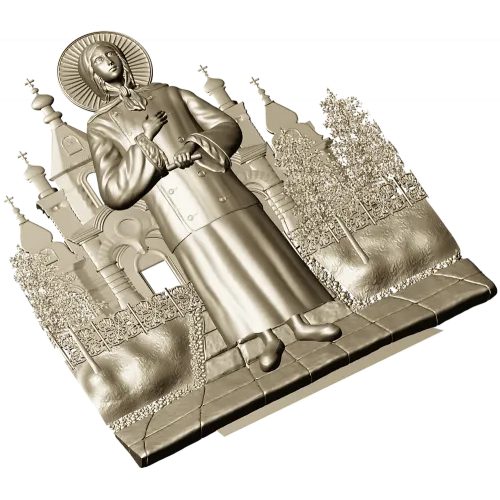 Ксения Петербуржская - 3D модель в формате STL для ЧПУ