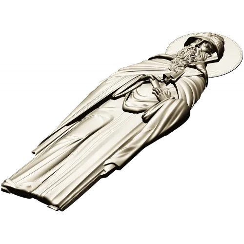 Saint Macarius of Alexandria - CNC-ready STL relief
