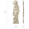 Theotokos at the Crucifixion - high-relief STL for CNC