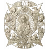 Икона Богородицы "Неопалимая Купина" - STL модель для ЧПУ