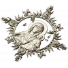 Unfading Flower - Theotokos high-relief 3D STL for CNC