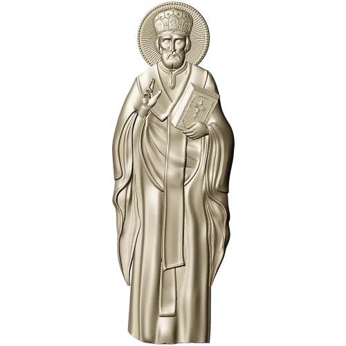 Икона Святителя Николая Чудотворца - STL 3D модель для ЧПУ