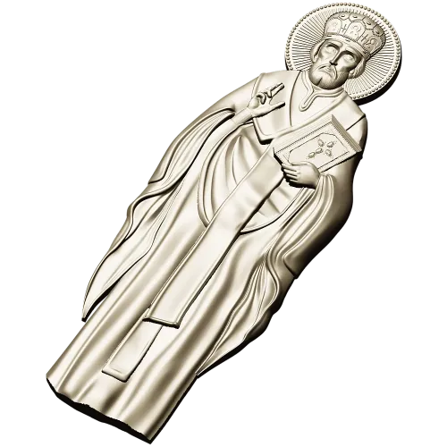 Икона Святителя Николая Чудотворца - STL 3D модель для ЧПУ