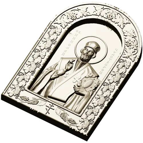 Икона Святителя Николая Чудотворца - 3D STL рельеф