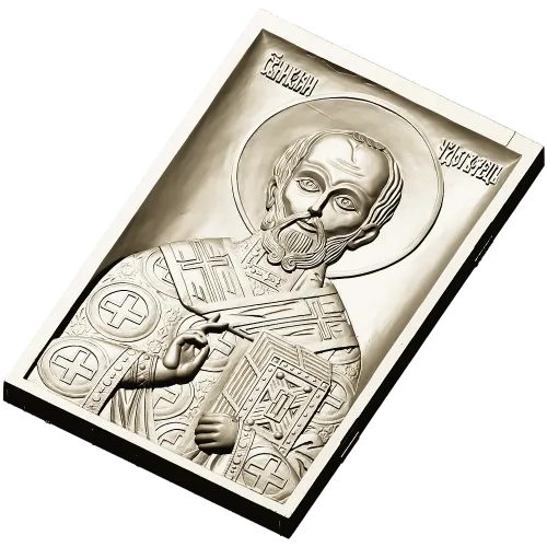Saint Nicholas Icon Relief STL for CNC