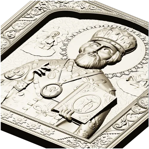 Saint Nicholas the Wonderworker - high-relief CNC STL icon