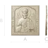 Saint Nicholas the Wonderworker - high-relief CNC STL icon