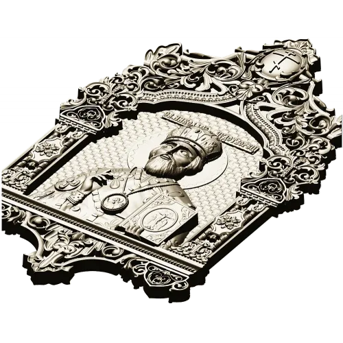 Икона Святителя Николая Чудотворца - STL модель для ЧПУ