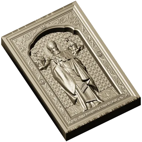 Икона Святителя Николая Чудотворца - 3D модель STL для ЧПУ