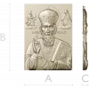 Saint Nicholas the Wonderworker - Relief STL for CNC