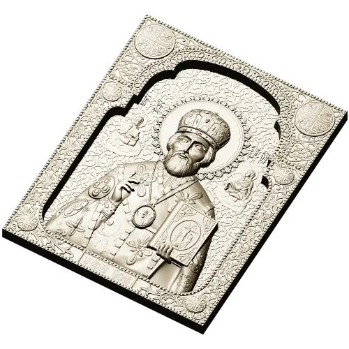 Saint Nicholas the Wonderworker - High-Relief Icon STL for CNC
