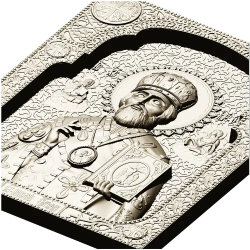 Saint Nicholas the Wonderworker - High-Relief Icon STL for CNC