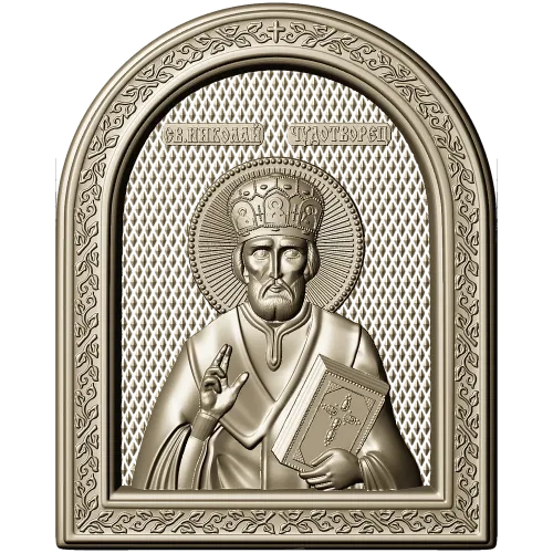 Saint Nicholas Icon Relief STL for CNC