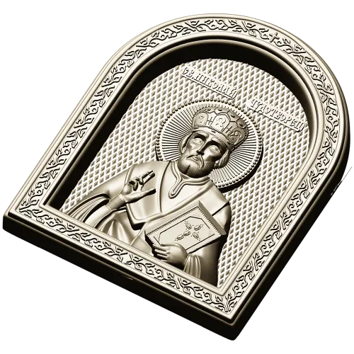 Saint Nicholas Icon Relief STL for CNC