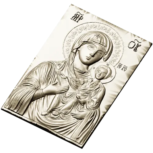Hodegetria of Athos - Bas-Relief Icon STL for CNC