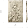 Hodegetria of Athos - Bas-Relief Icon STL for CNC