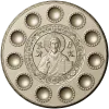 Paschal Tray 3D Model (STL) - Christ Pantocrator Medallion