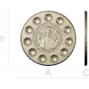 Paschal Tray 3D Model (STL) - Christ Pantocrator Medallion