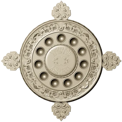 Paschal Tray 3D STL Model Christ Is Risen