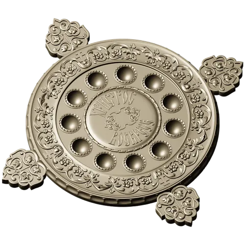 Paschal Tray 3D STL Model Christ Is Risen