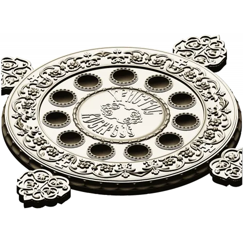 Paschal Tray 3D STL Model Christ Is Risen