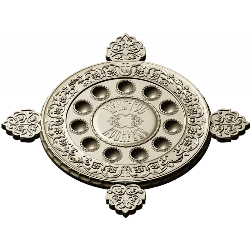 Paschal Tray 3D STL Model Christ Is Risen