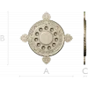 Paschal Tray 3D STL Model Christ Is Risen
