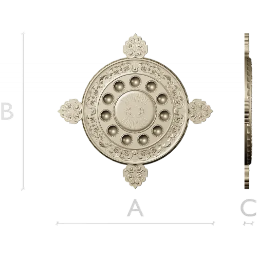 Paschal Tray 3D STL Model Christ Is Risen