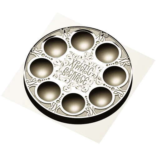 Paschal Egg Tray - CNC-ready STL 3D Model