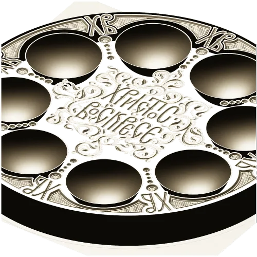 Paschal Egg Tray - CNC-ready STL 3D Model